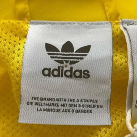 Adidas Originals Men Warm Up Track Tops Yellow And Energy Green Medium - Picture 4 of 8